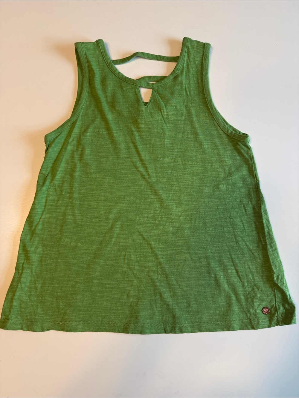 Matilda Jane (35) Green Sleeveless Tank Top with Keyhole Detail Sz 10 EUC